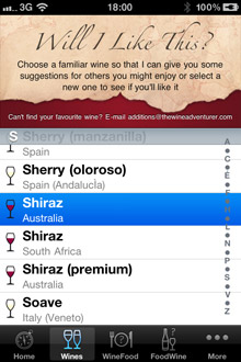 Wine Navigator&reg; 'Will I Like This?'